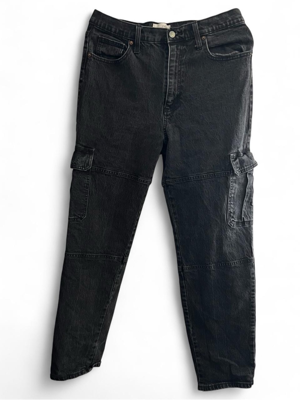 Universal Thread Black Washed Denim Cargo Pants